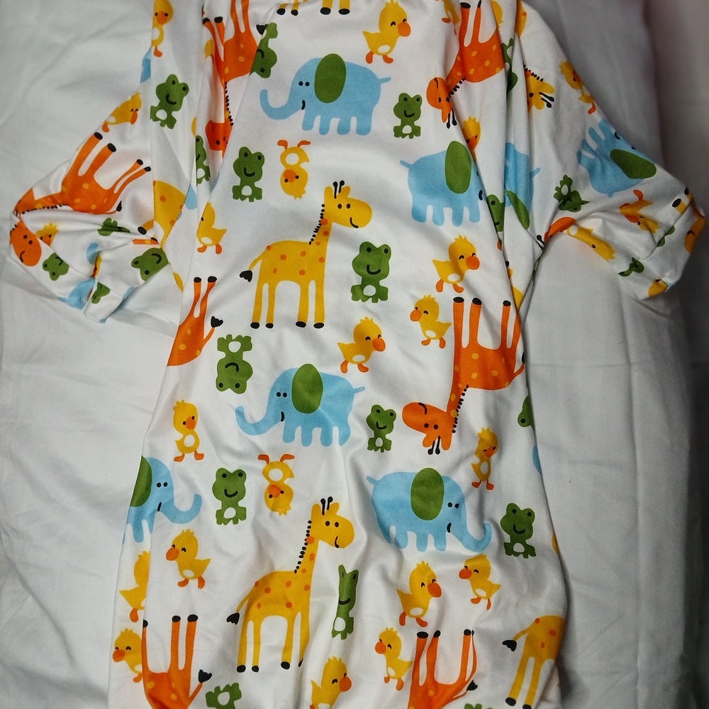 Playful Animal Print Dog Pajamas